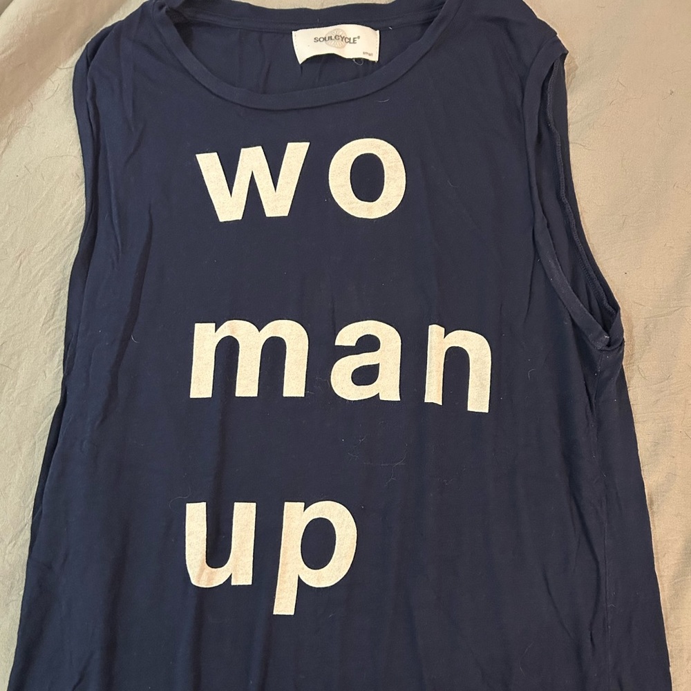 Soulcycle woman up tank